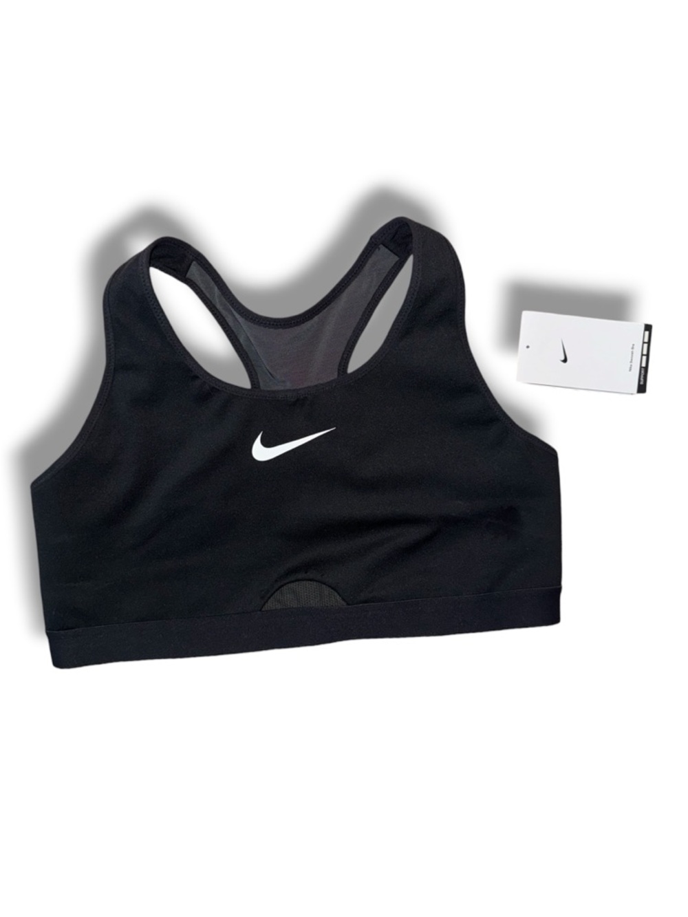 Nike Swoosh Black Sports Bra Size L